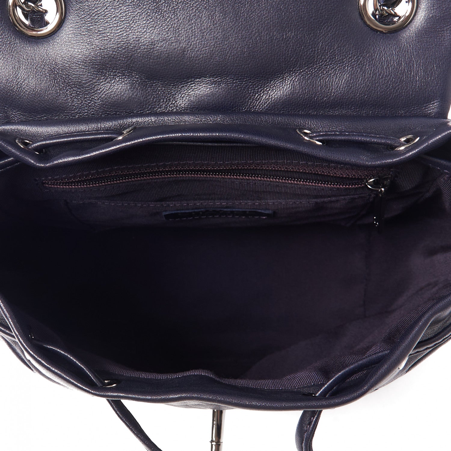Chanel Lambskin Quilted Small Urban Spirit Backpack Navy 7 of 10
