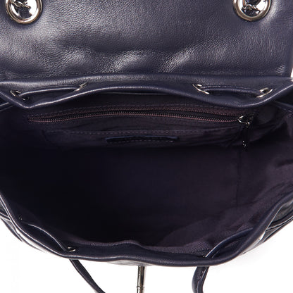 Chanel Lambskin Quilted Small Urban Spirit Backpack Navy 7 of 10
