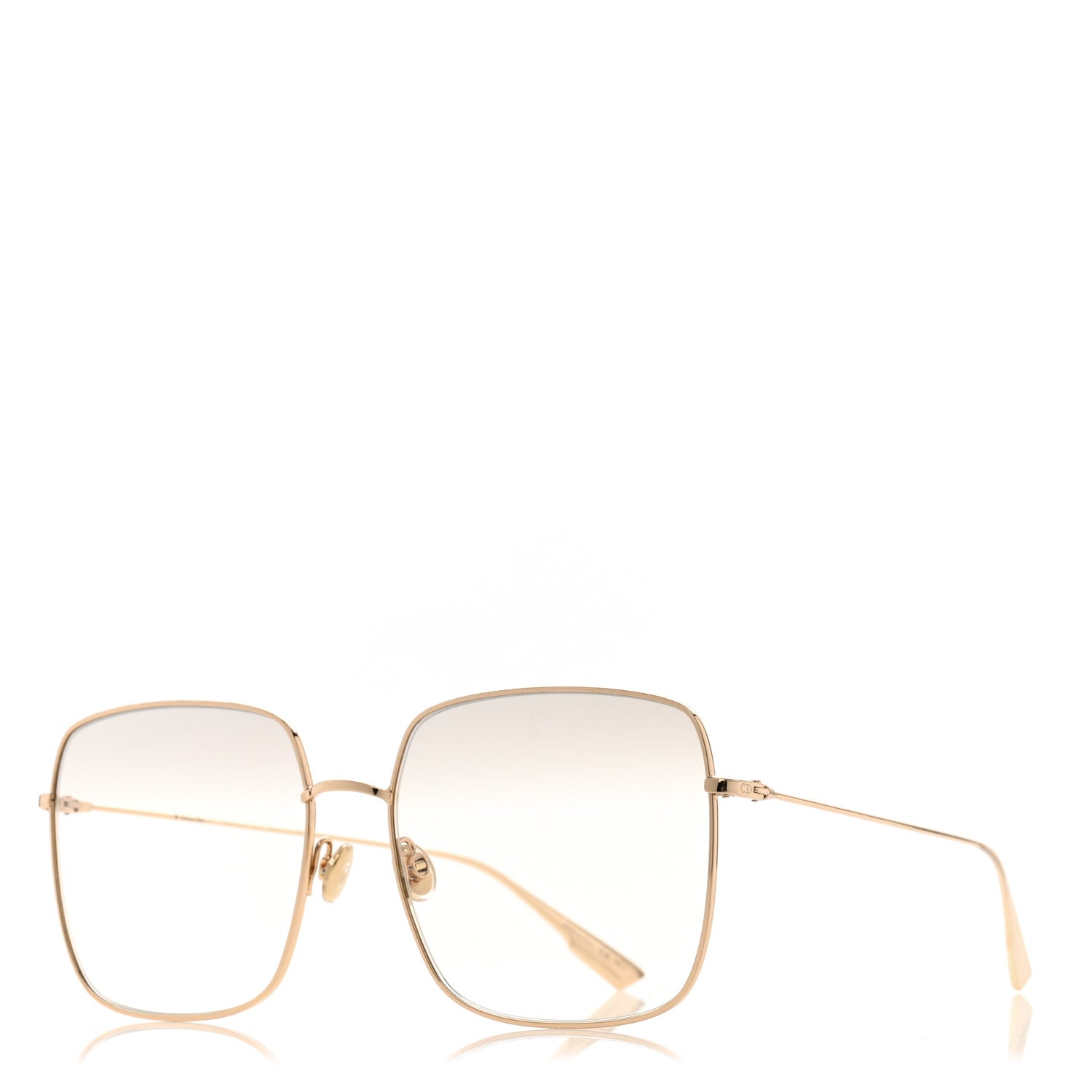 Christian Dior Metal Stellaire 1 Square Sunglasses Gold 1 of 9