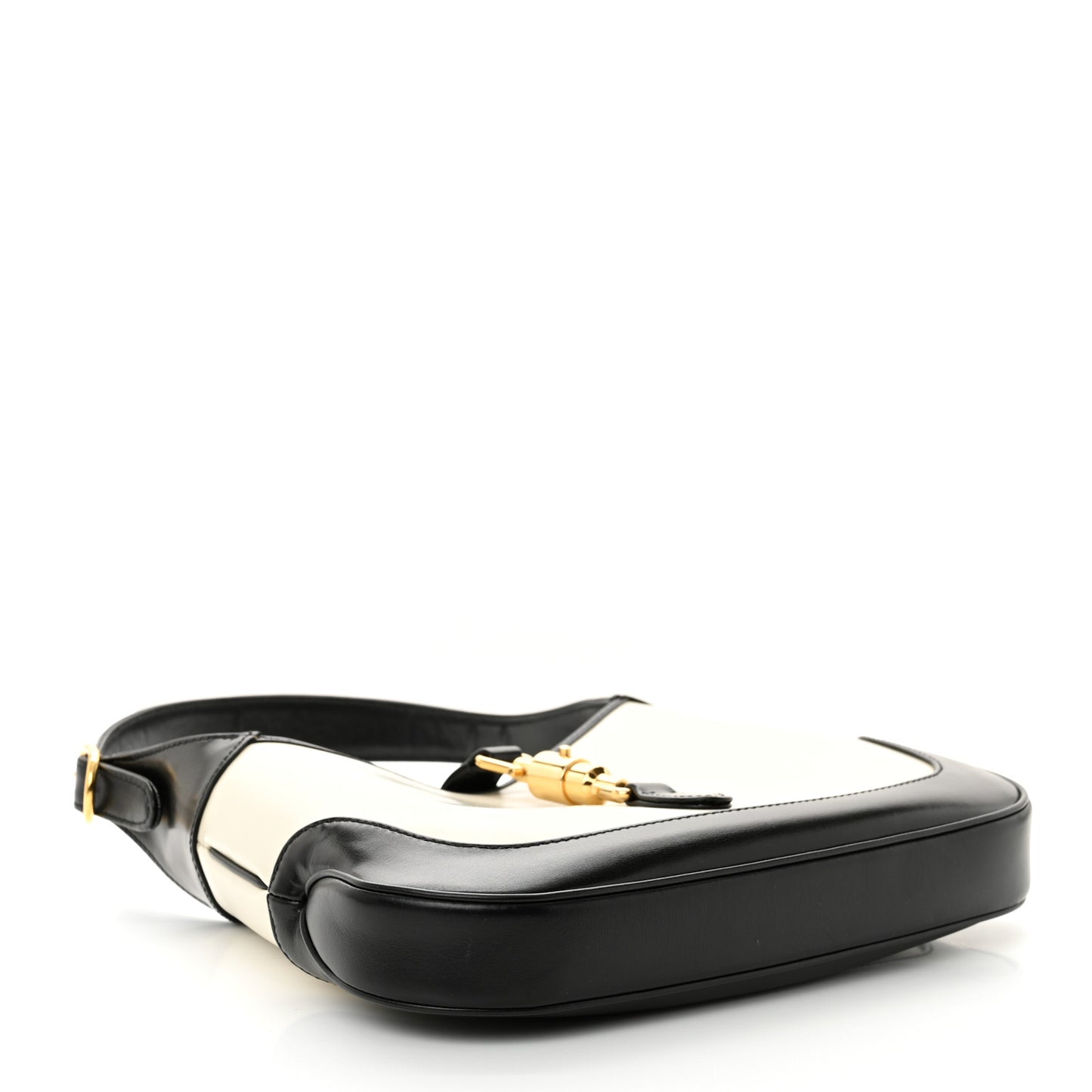 Boarded Dyana Lux Calfskin Bi-Color Small Jackie 1961 Hobo Mystic White Black