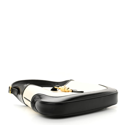 Gucci Boarded Dyana Lux Calfskin Bi-Color Small Jackie 1961 Hobo Mystic White Black 4 of 12