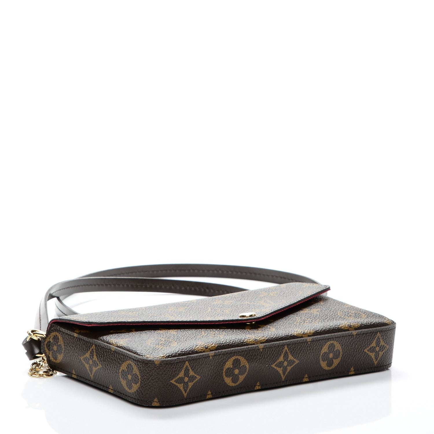 Louis Vuitton Monogram Pochette Felicie Chain Wallet Fuchsia 4 of 8