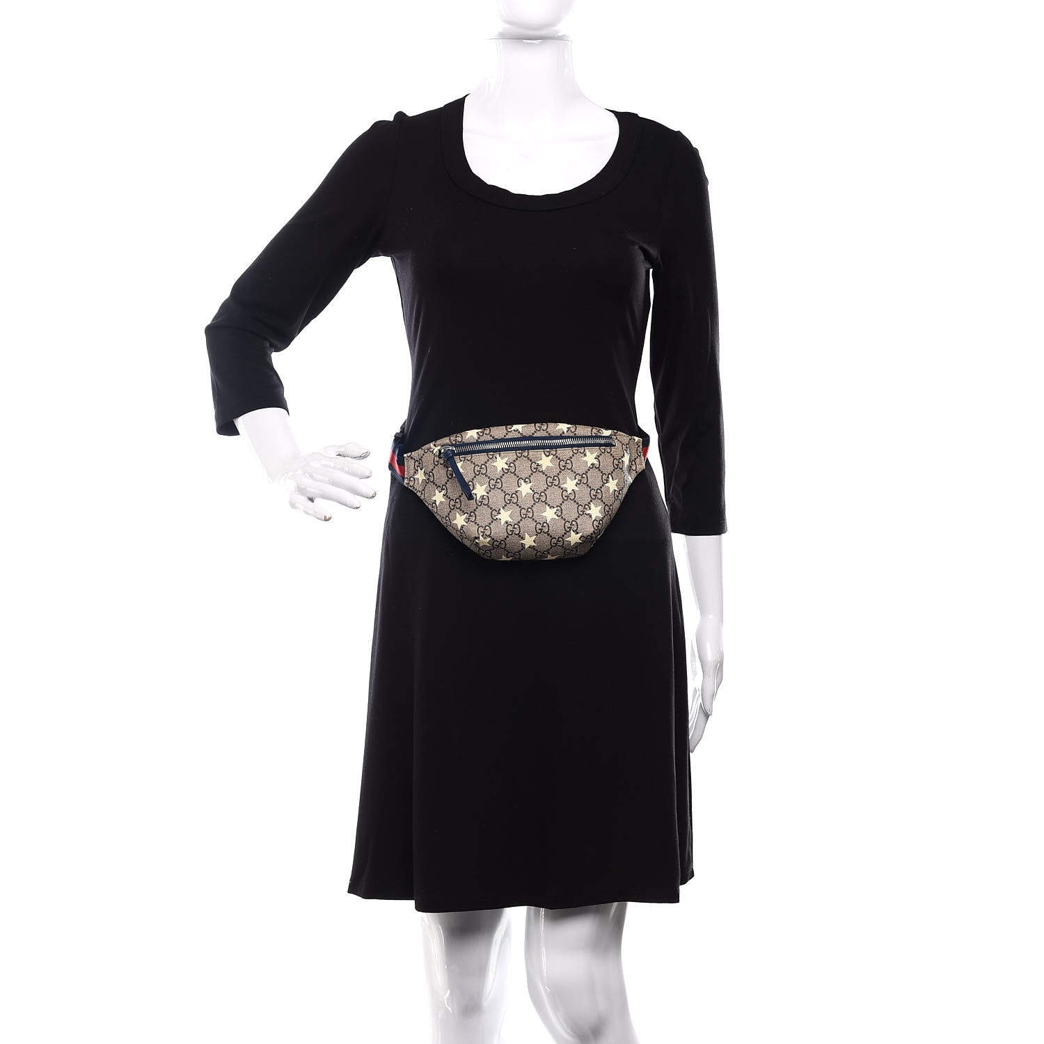 Gucci GG Supreme Monogram Stars Childrens Belt Bag 2 of 10