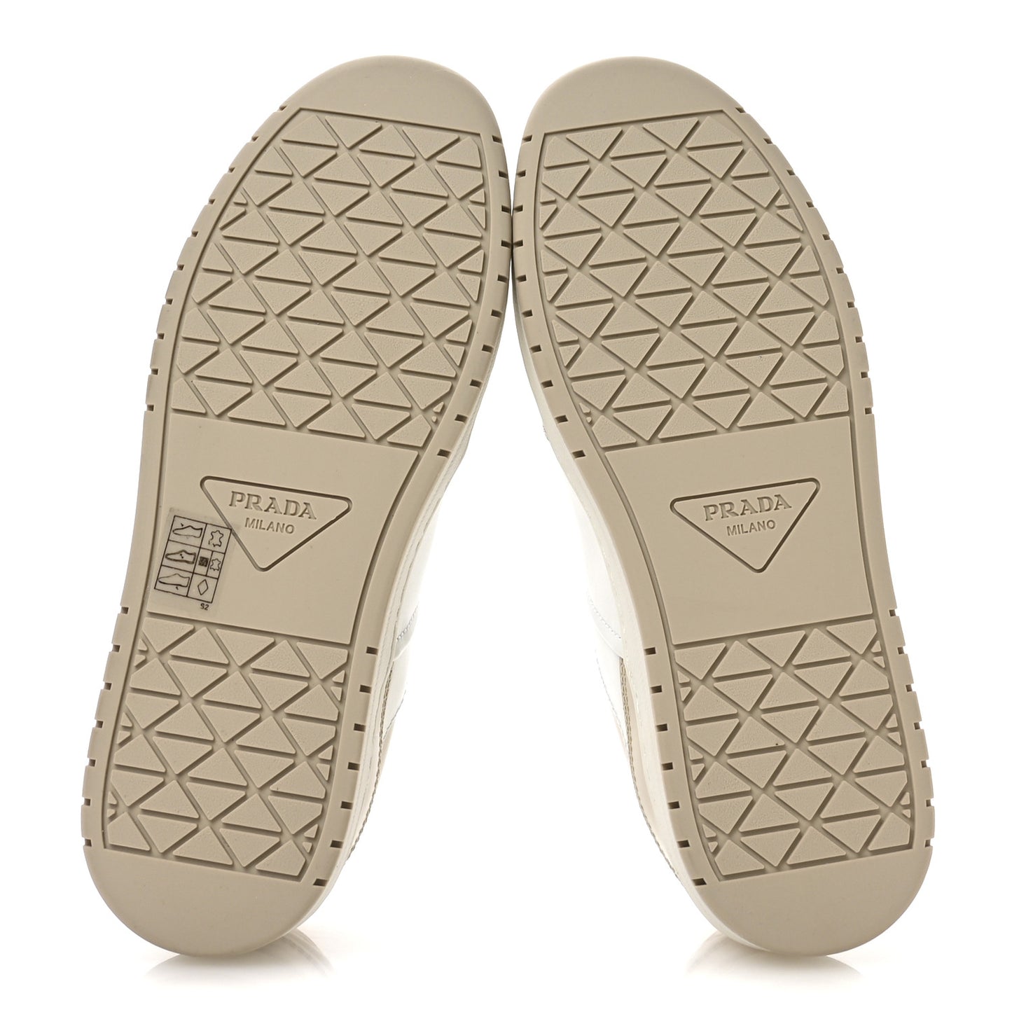 Vitello Sport Spazzolato Rois Triangle Logo Womens Downtown Low Top 30mm Sneakers 36 White Beige