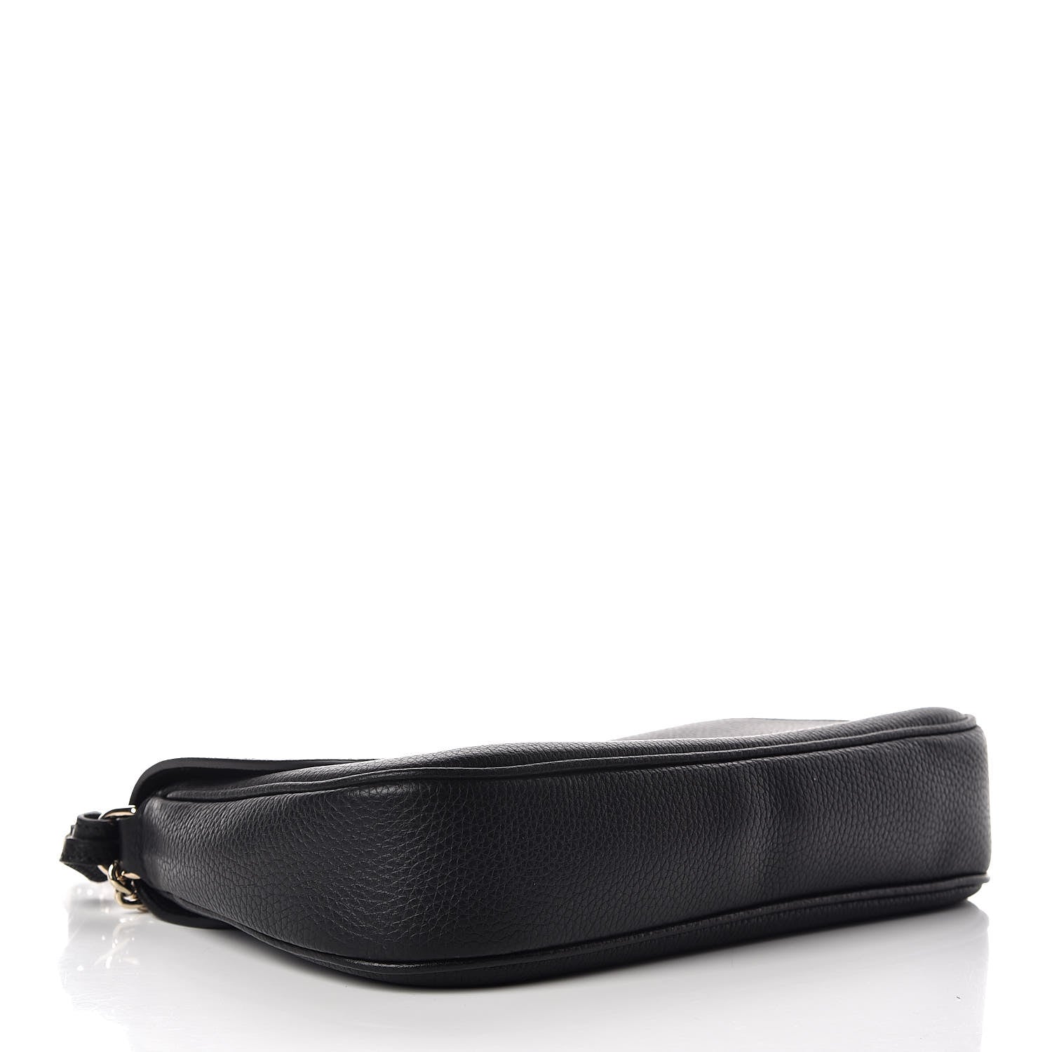 Gucci Pebbled Calfskin Medium Soho Flap Crossbody Black 4 of 9