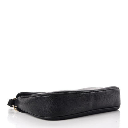 Gucci Pebbled Calfskin Medium Soho Flap Crossbody Black 4 of 9