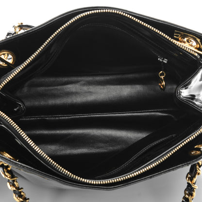 Chanel Patent CC Shoulder Bag Black 5 of 11