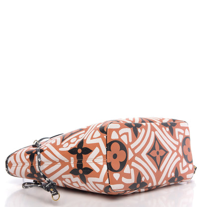 Louis Vuitton Monogram Giant Crafty Neverfull MM Creme Caramel 4 of 13