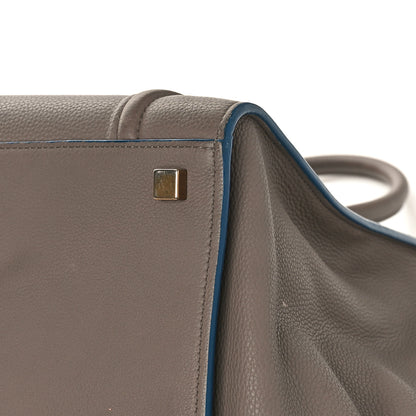 Celine Baby Grained Medium Phantom Luggage Taupe Blue Trim 8 of 14