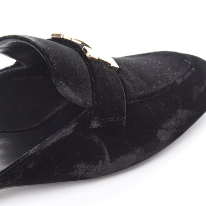 Hermes Velvet Trocadero Mule 38 Black 5 of 9