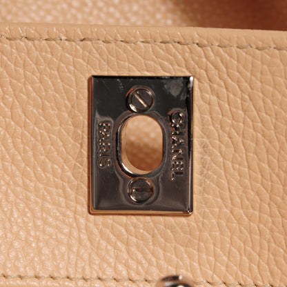 Chanel Calfskin Cerf Executive Shopper Tote Beige 2 of 10