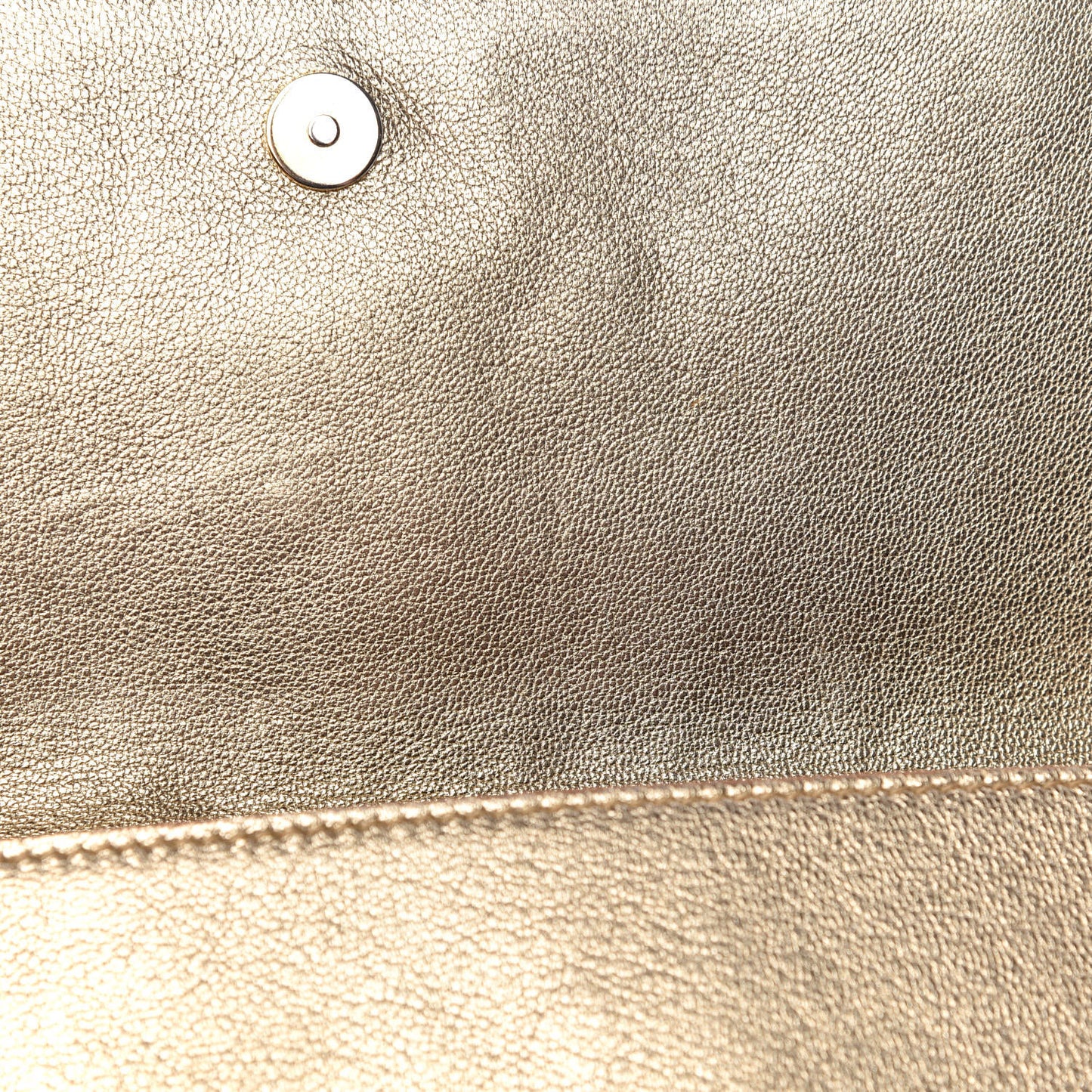 Metallic Goatskin Small Belle De Jour Clutch Gold