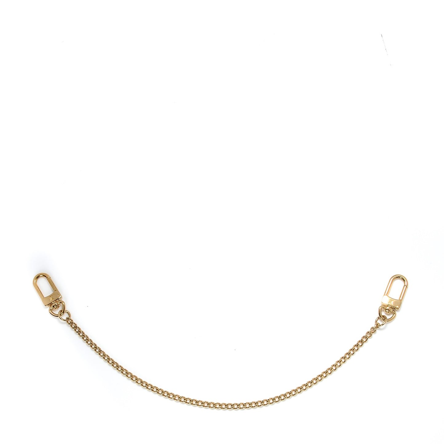 Metal Pochette Extender Key Ring Chain Gold