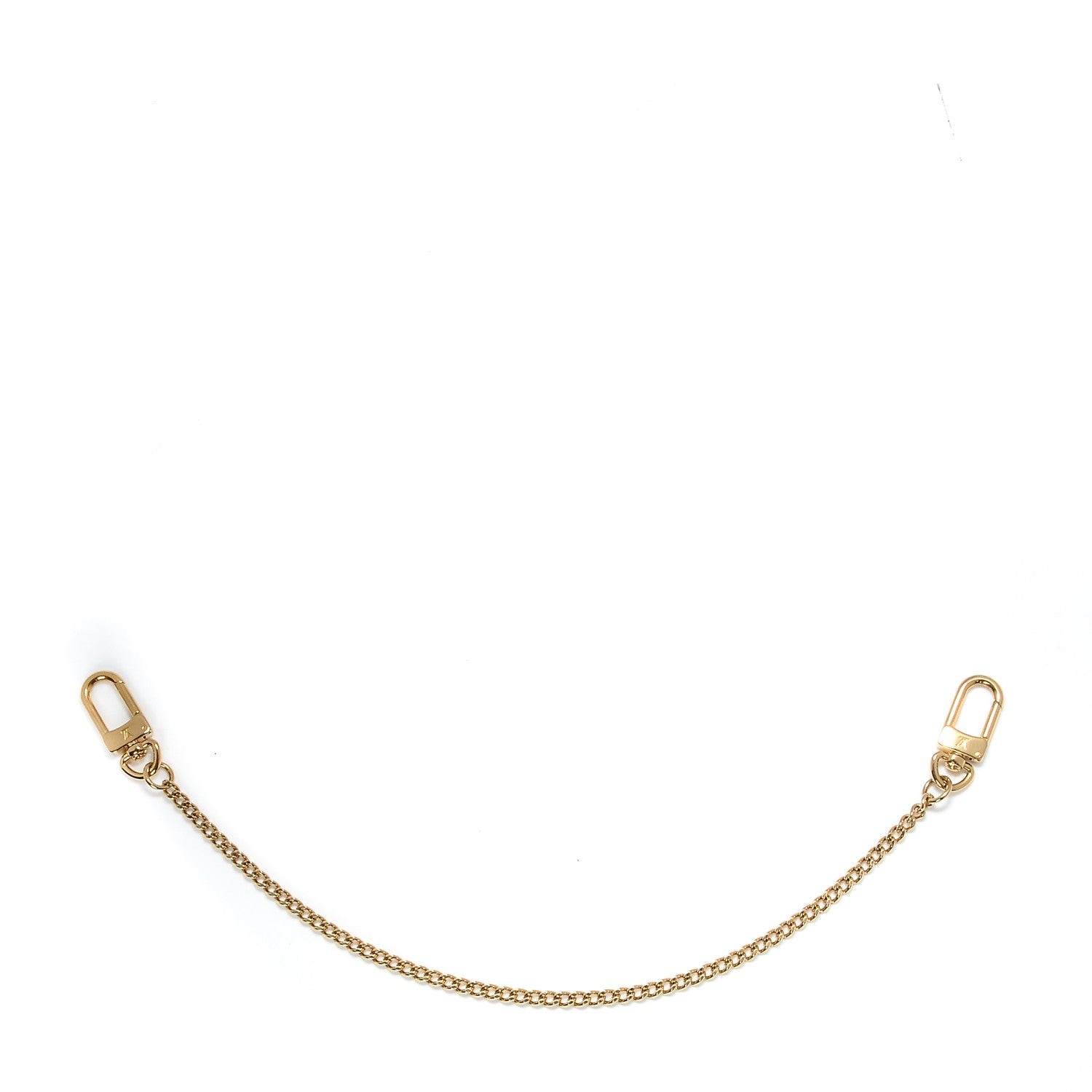 Louis Vuitton Metal Pochette Extender Key Ring Chain Gold 1 of 3