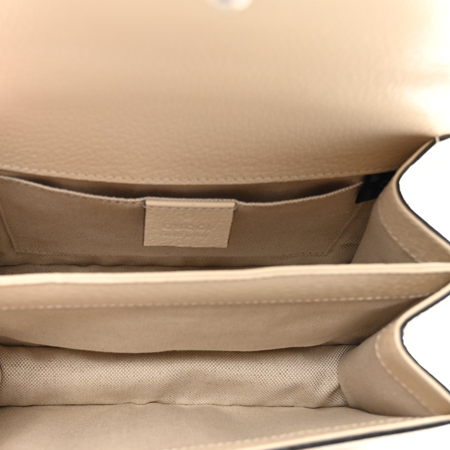 Gucci Textured Calfskin Crystal Bamboo Web Mini Dionysus Top Handle Bag Mystic White 5 of 11