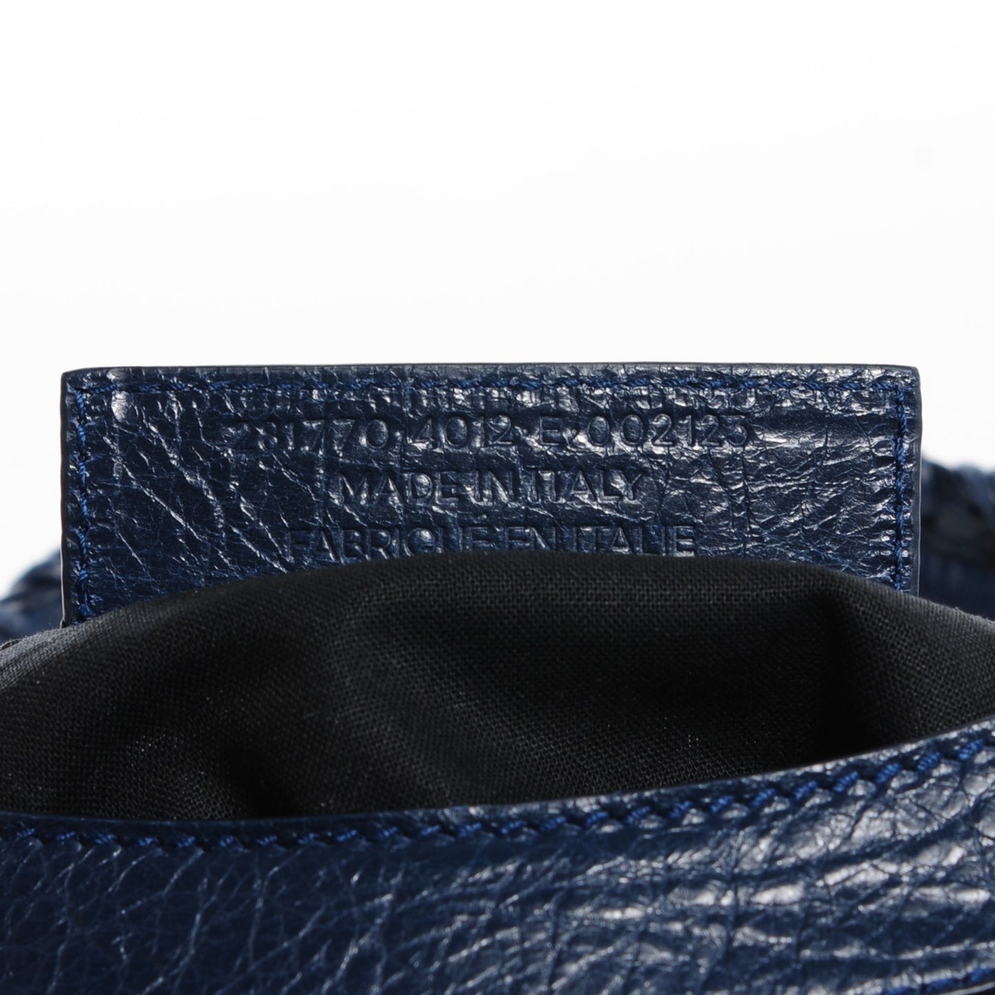 Agneau Giant 12 Silver Hardware City Bleu Obscur