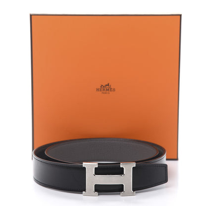 Hermes Box Togo 32mm H Belt 90 Black Etain 6 of 6