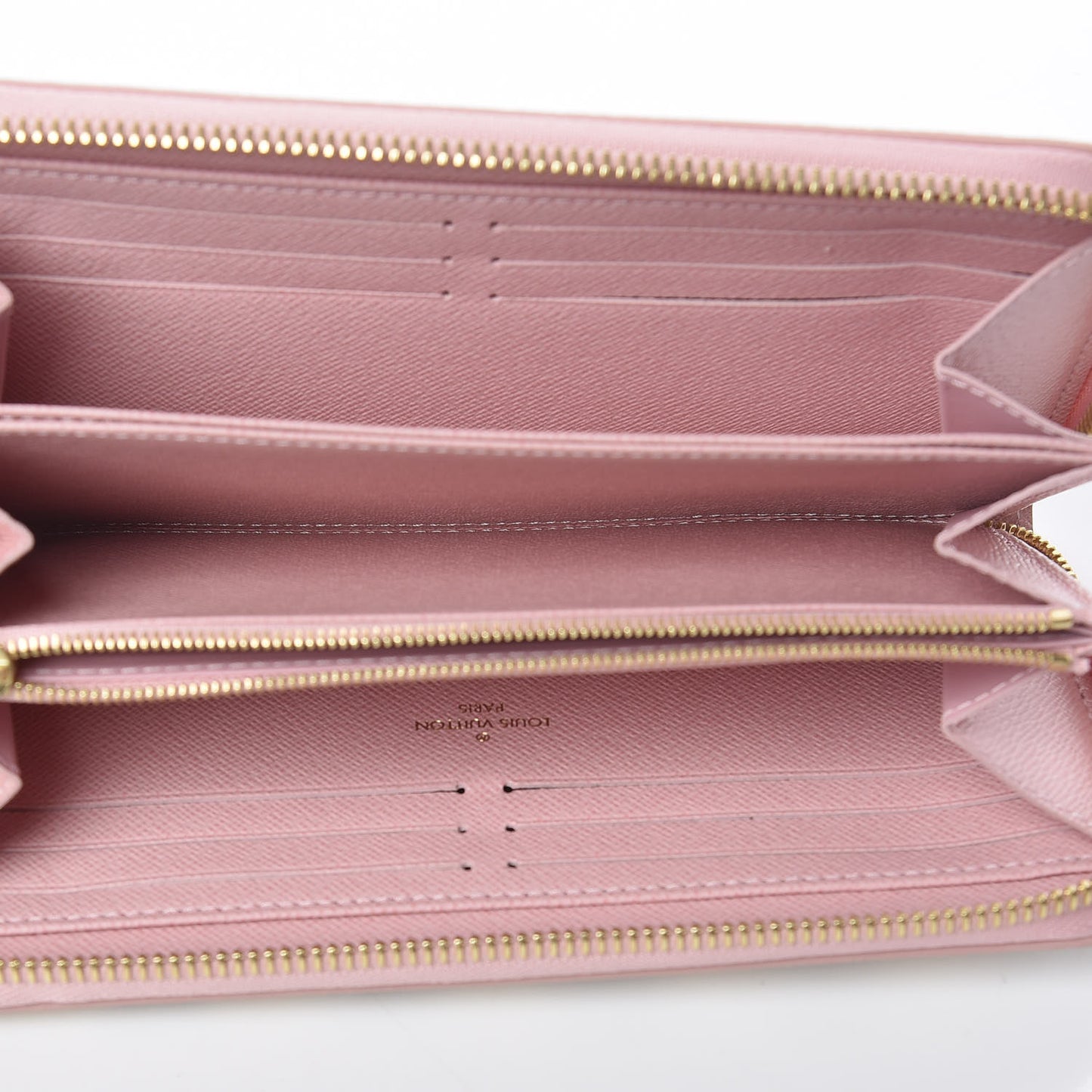Damier Azur Zippy Wallet Rose Ballerine