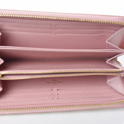 Louis Vuitton Damier Azur Zippy Wallet Rose Ballerine 5 of 7