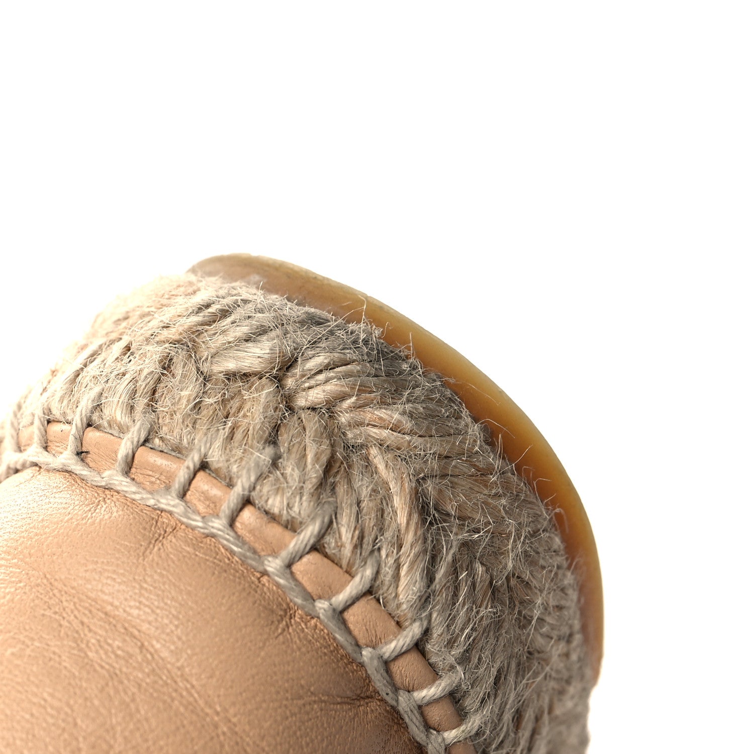 Chanel Lambskin CC Espadrilles 38 Beige Black 9 of 10