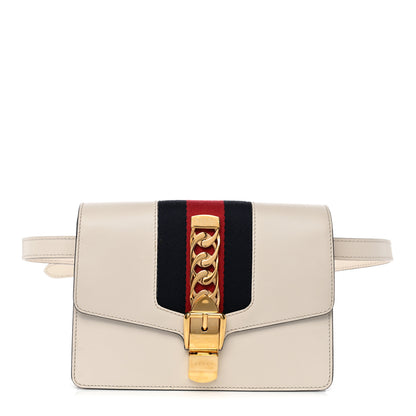 Gucci Calfskin Sylvie Belt Bag Off White 1 of 12