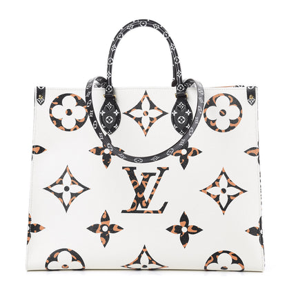 Louis Vuitton Monogram Giant Jungle Onthego GM Ivory 1 of 8