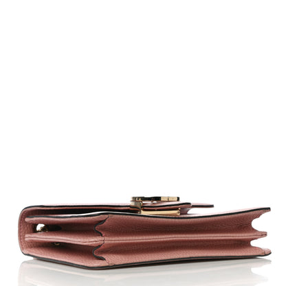 Gucci Dollar Calfskin Small Interlocking G Shoulder Bag Soft Pink 4 of 10