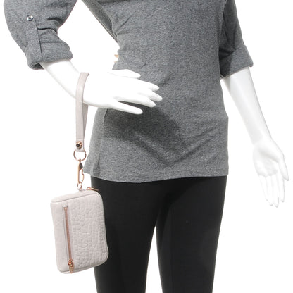 Alexander Wang Pebbled Dumbo Leather Large Fumo Clutch Lilac 2 of 7