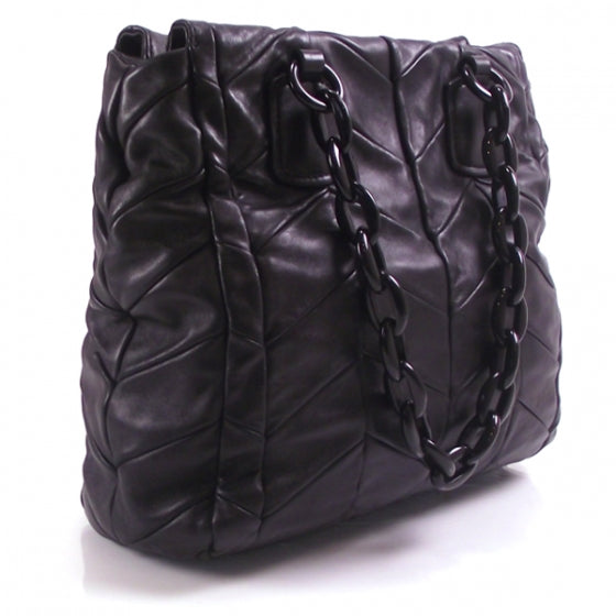 Leather Patchwork Harlequin Black