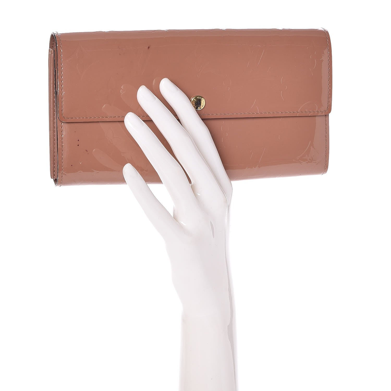 Louis Vuitton Vernis Sarah Wallet Rose Velours 2 of 13