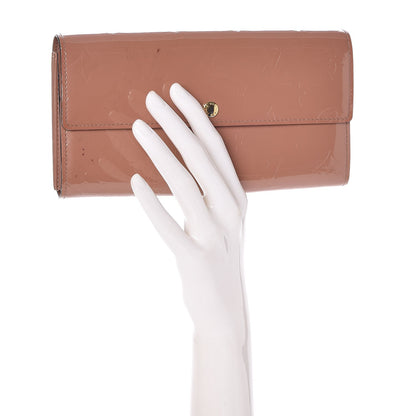 Louis Vuitton Vernis Sarah Wallet Rose Velours 2 of 13