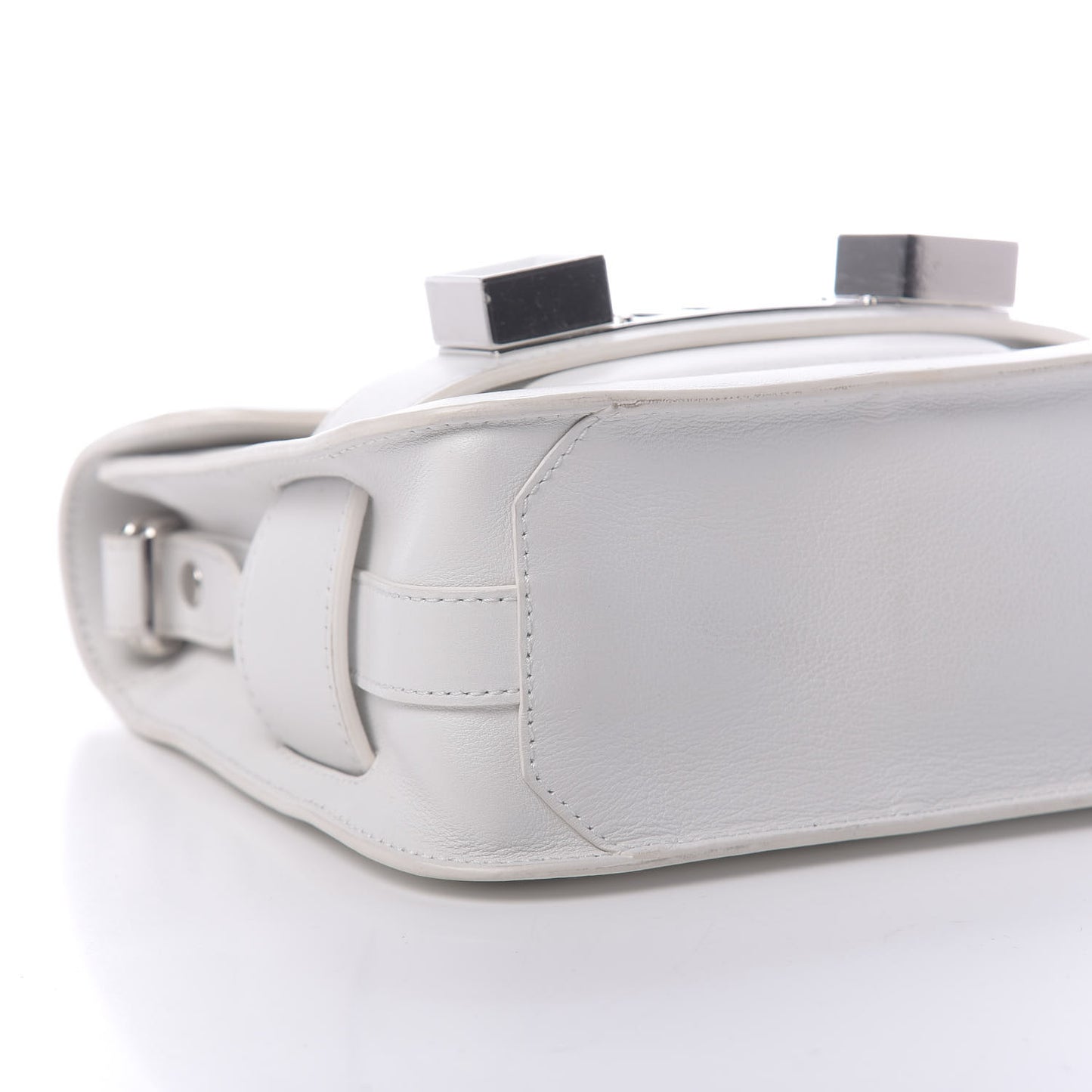 Calfskin Tiny PS11 Classic Shoulder Bag White