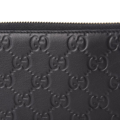 Gucci Guccissima Zip Around Travel Wallet Black 9 of 9