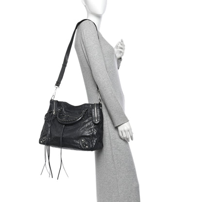 Balenciaga Agneau Classic Silver Hardware Velo Gris Fossile 2 of 11