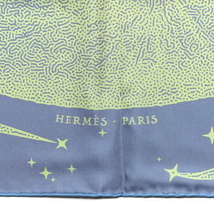 Hermes Silk Double Face Clair De Lune Scarf 90 Vieux Rose Jaune 7 of 10