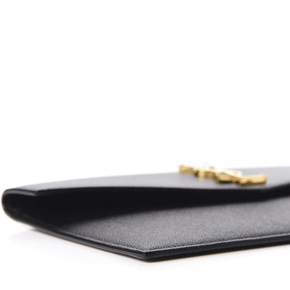 Saint Laurent Grain De Poudre Uptown Pouch Black 6 of 10