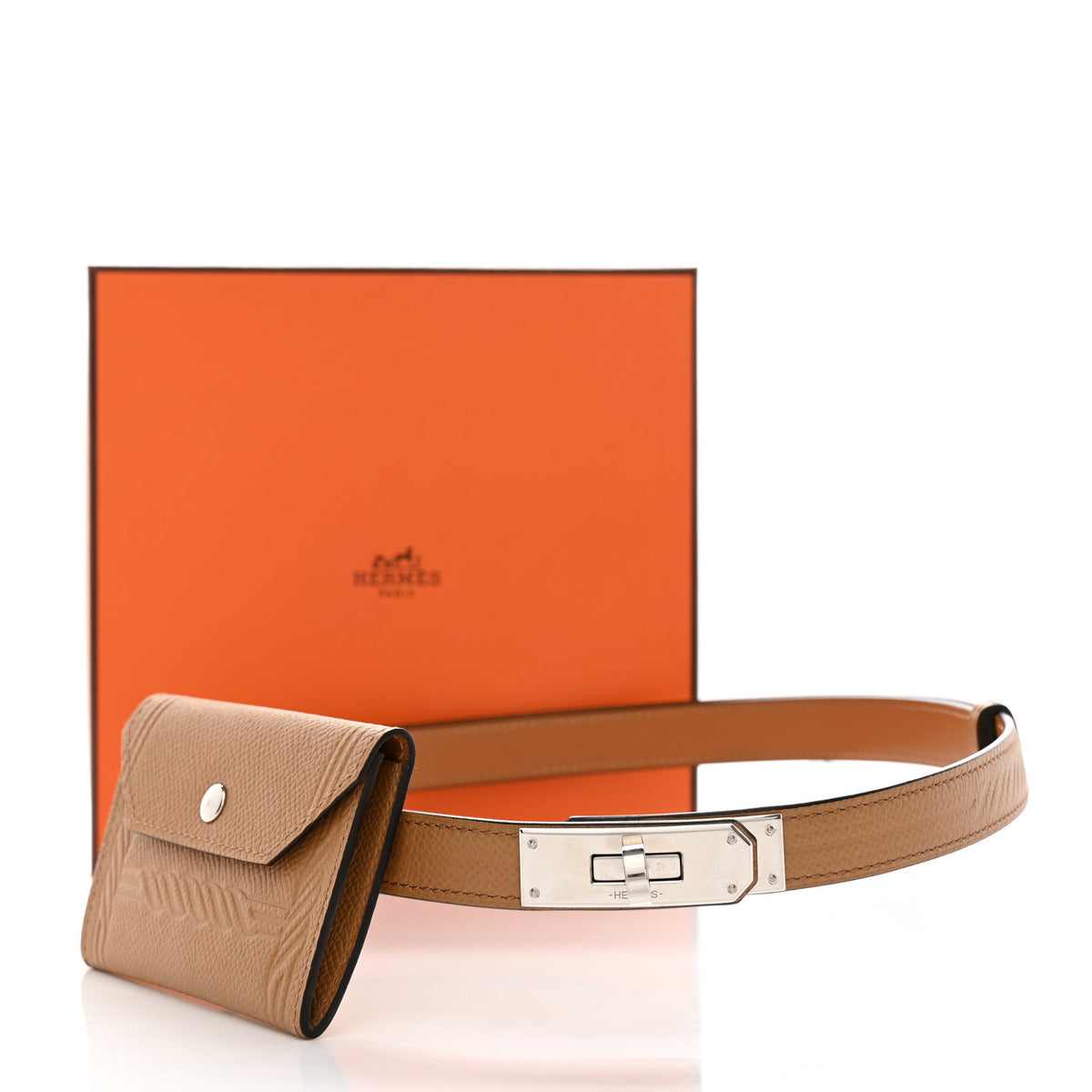 Hermes Epsom Quadrige Kelly Pocket 18 Belt Biscuit 7 of 7