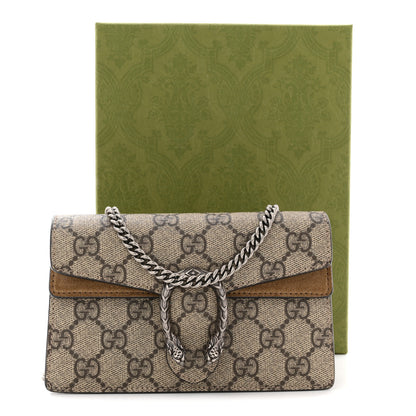 Gucci GG Supreme Monogram Super Mini Dionysus Shoulder Bag Taupe 11 of 11