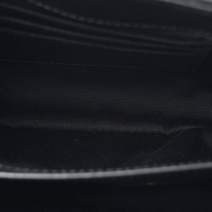 Saint Laurent Calfskin Y Quilted Monogram Toy Loulou Crossbody Bag Black 5 of 11