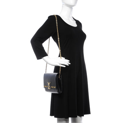 Louis Vuitton Calfskin Pochette Louise GM Black 2 of 11