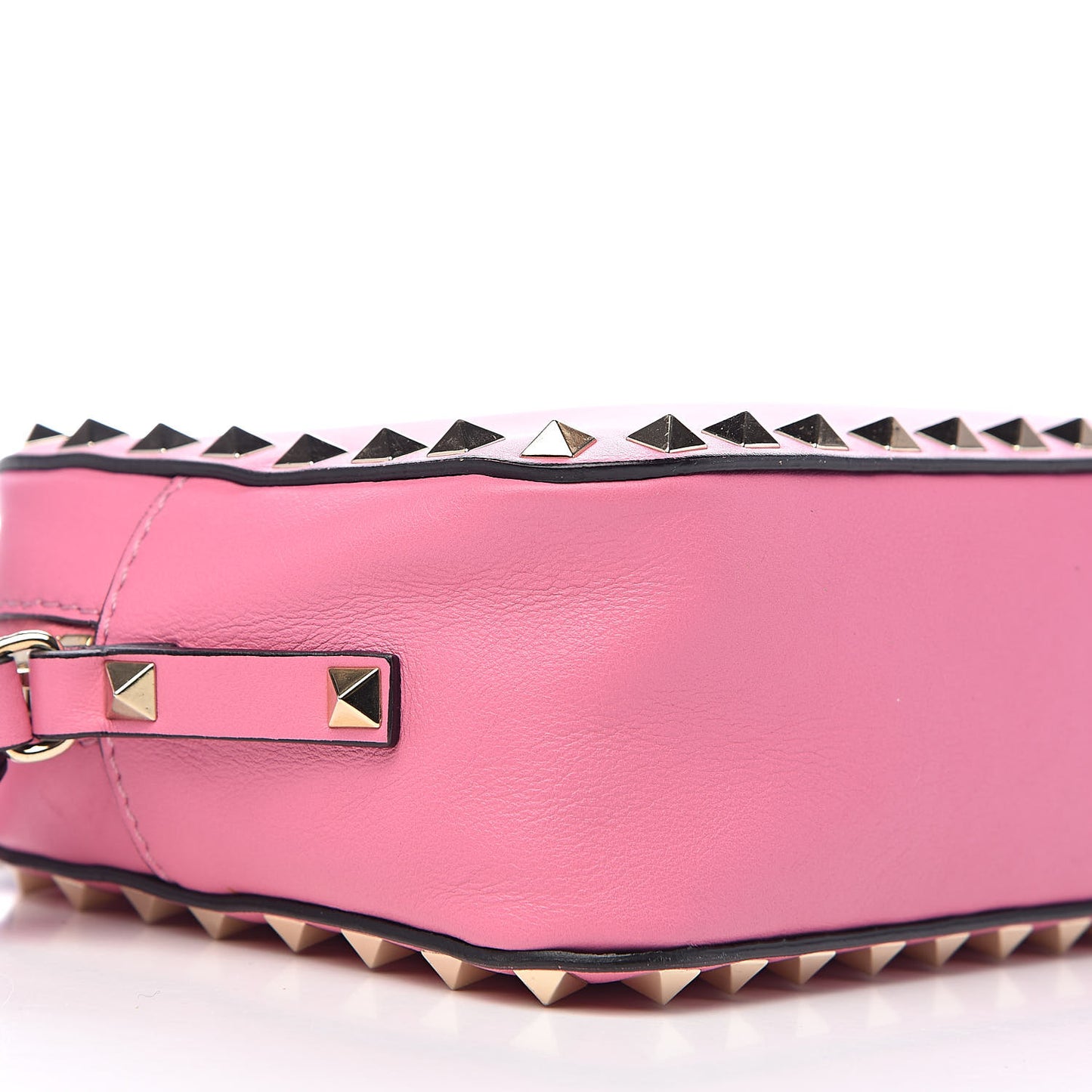 Calfskin Rockstud Camera Crossbody Bag Ninphea