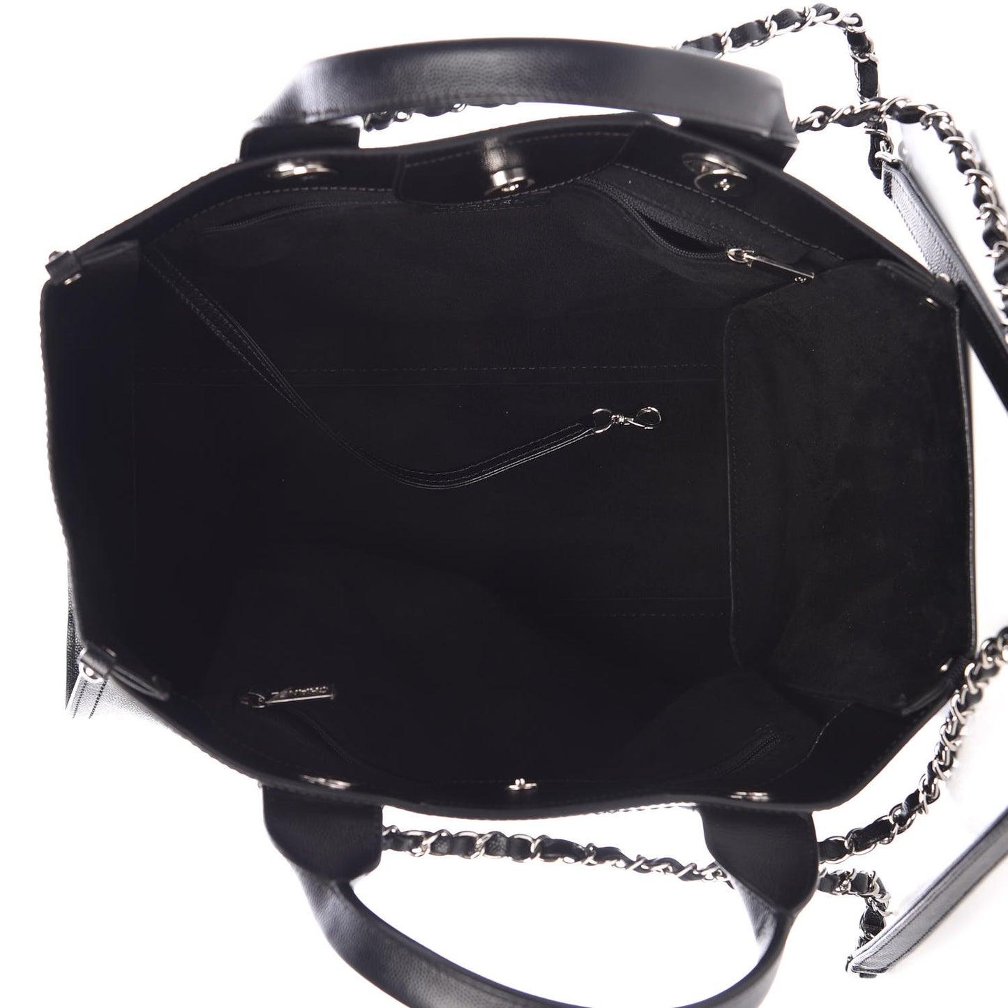 Caviar Small Studded Deauville Tote Black