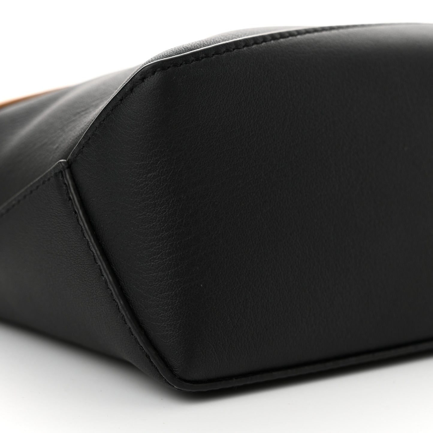 Calfskin Mini Puzzle Edge Bag Warm Desert Black