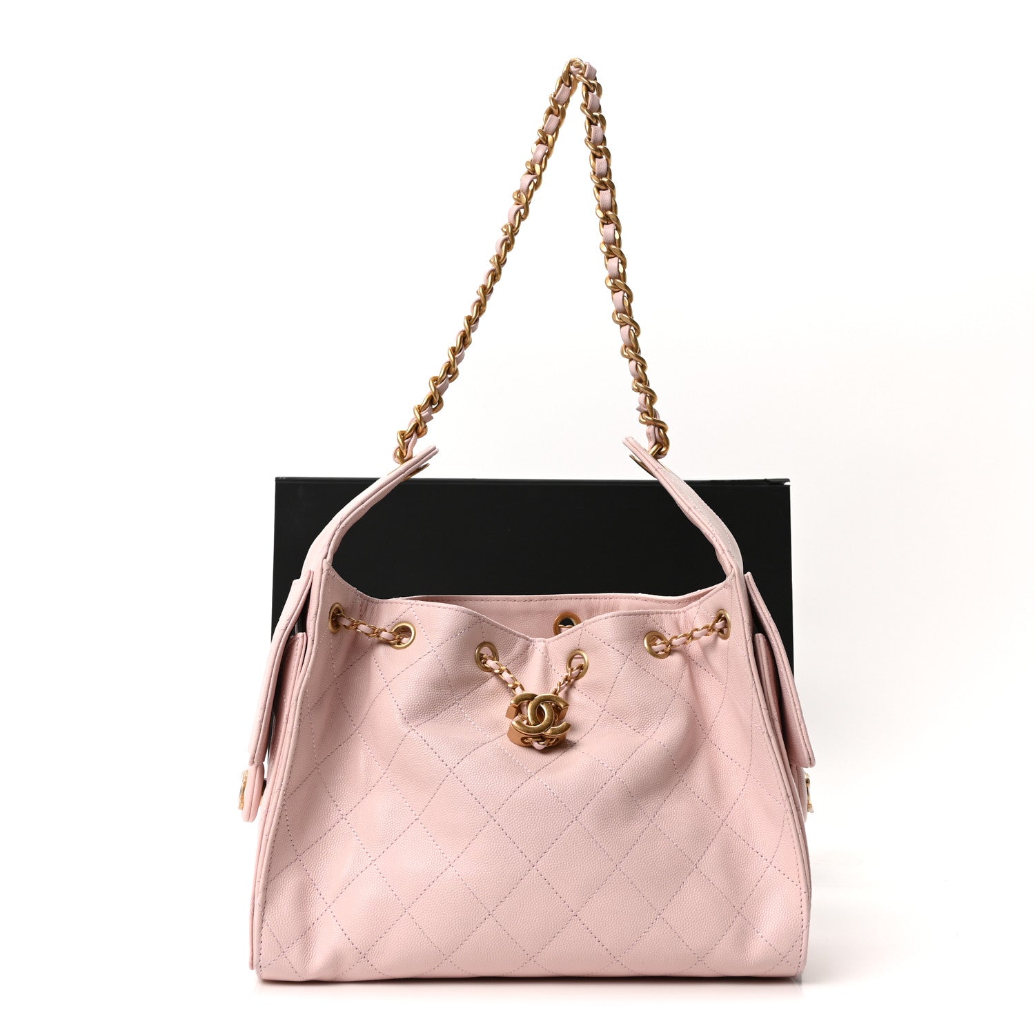 Chanel Caviar Quilted Small Chanel 25 Handbag Light Pink 20 of 21