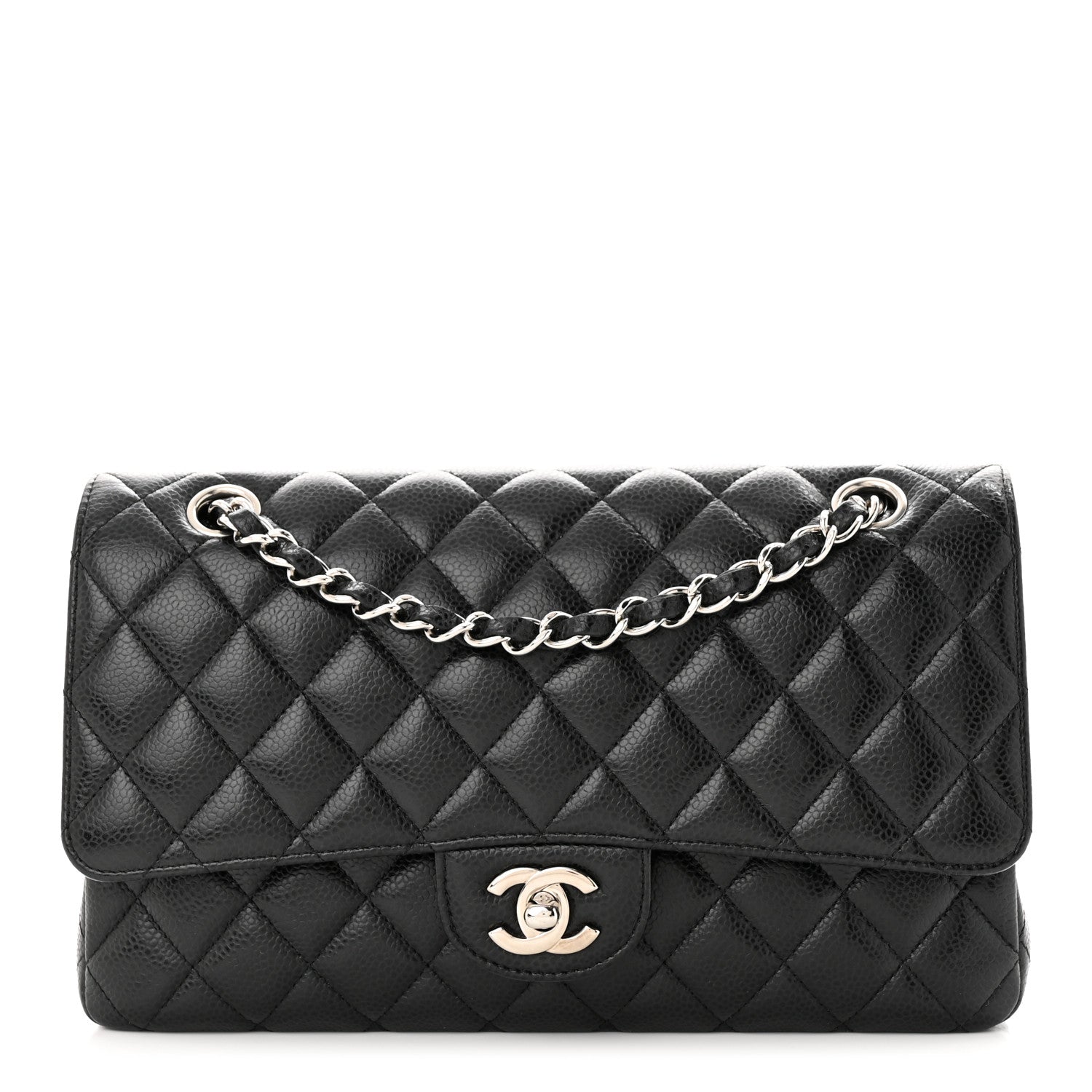 Chanel Caviar Quilted Medium Double Flap Black 1 of 11