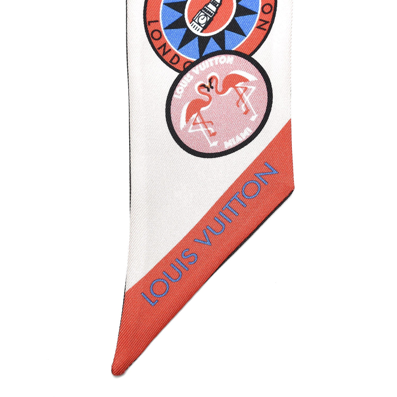 Louis Vuitton Silk Monogram World Tour Stickers BB Bandeau Nude 6 of 6
