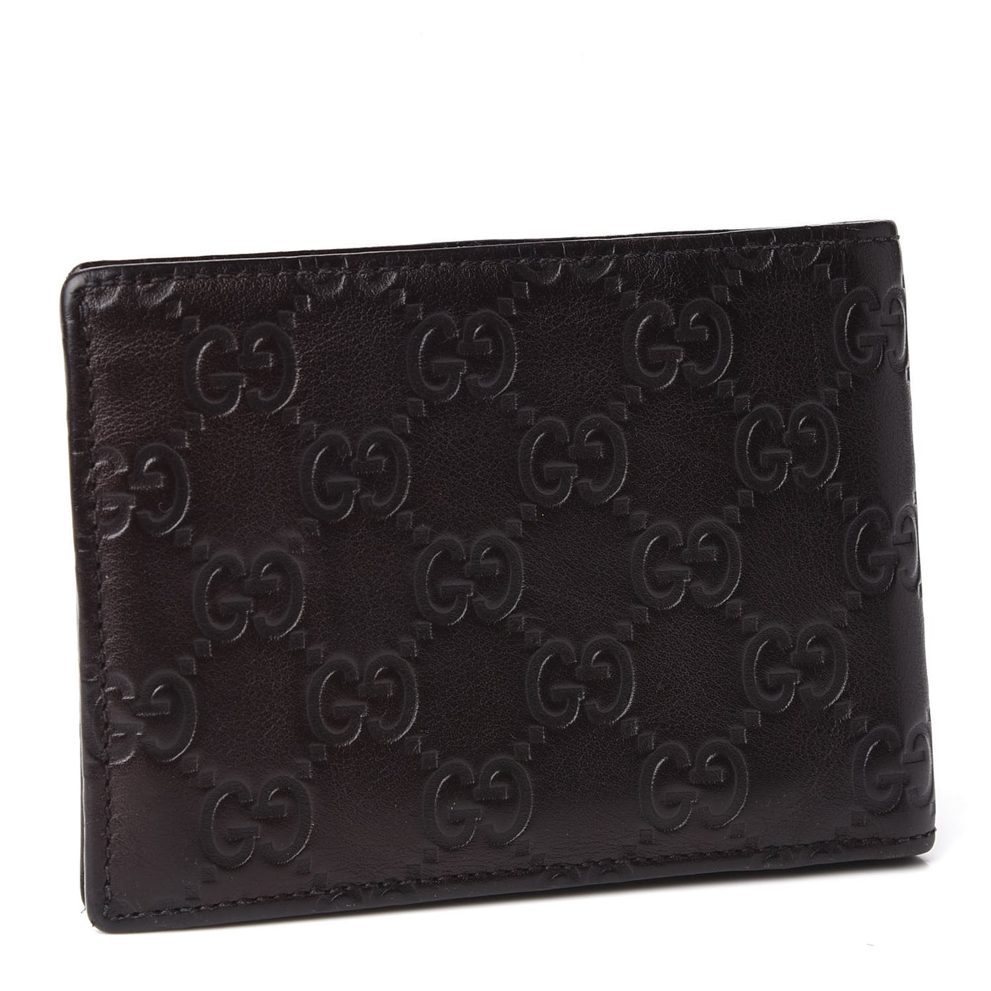 Guccissima Vitello Tender Bi-Fold Wallet Testa di Moro