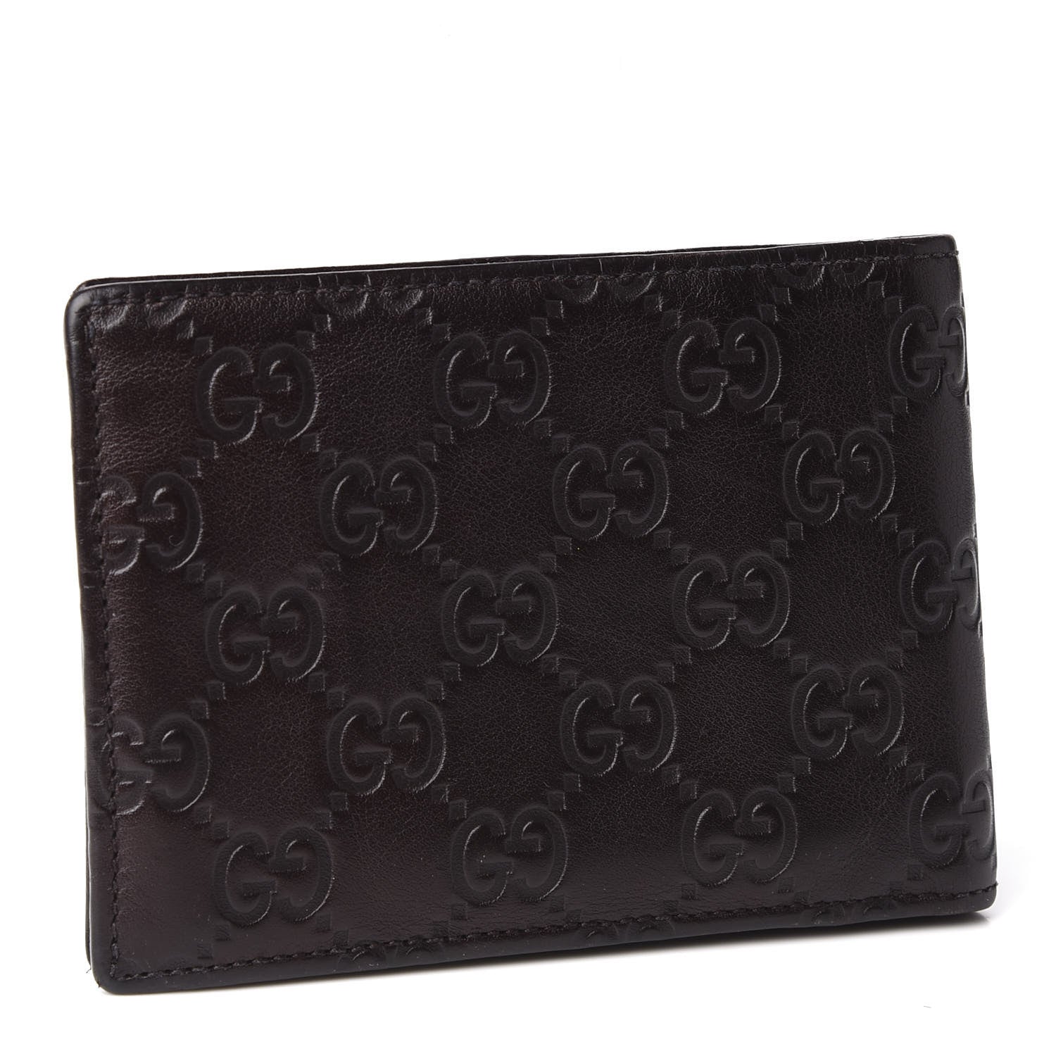 Gucci Guccissima Vitello Tender Bi-Fold Wallet Testa di Moro 2 of 8