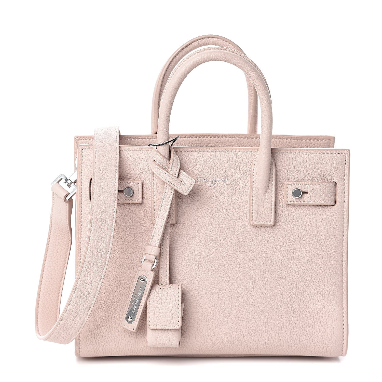 Saint Laurent Grained Calfskin Nano Supple Sac De Jour Marble Pink 1 of 10