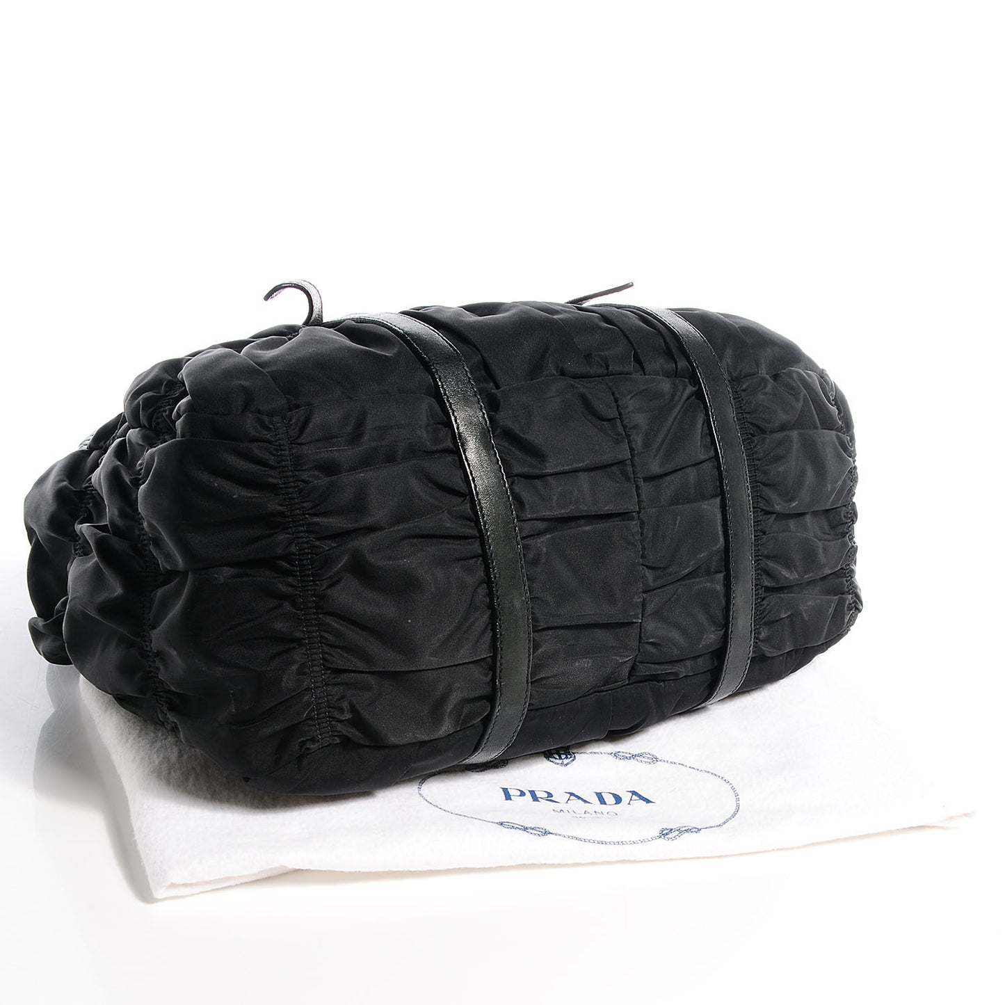 Tessuto Nylon Gaufre Tote Nero Black